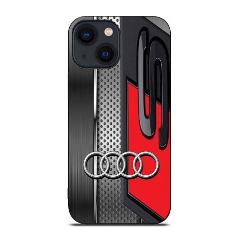 Audi iPhone case black gray red S 11