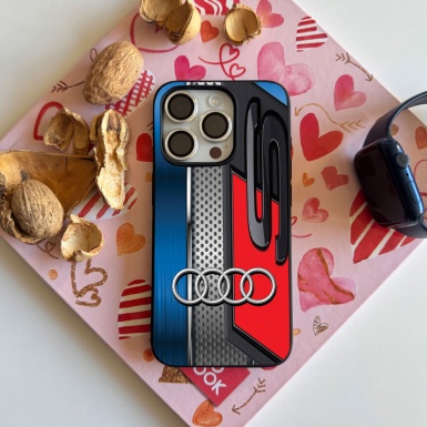 Audi iPhone case black gray blue red S 12