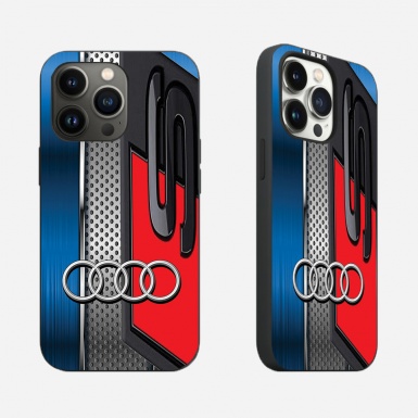 Audi iPhone case black gray blue red S 12