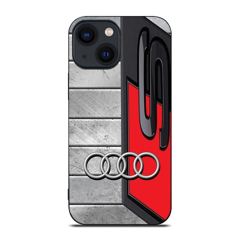 Audi case design gray panels S line for iPhone