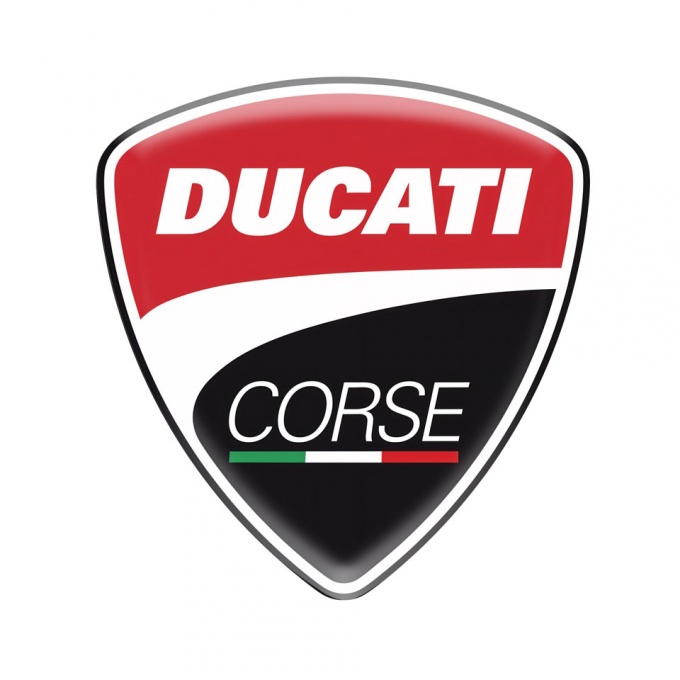 Ducati Emblem 3D Gel Silicone Sticker Corse Edition