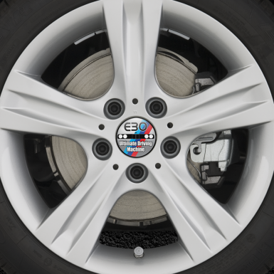 BMW E30 Wheel Cap Emblems Ultimate Machine Grey