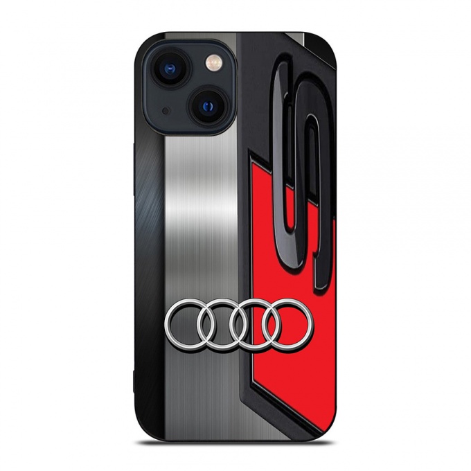 Audi design S line gray black red iPhone case