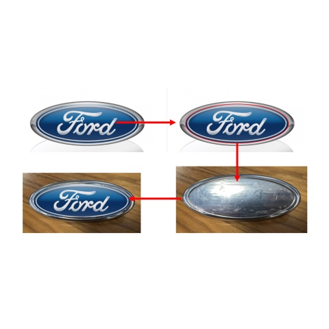 Ford Emblem Silicone Sticker for M-r Burgess