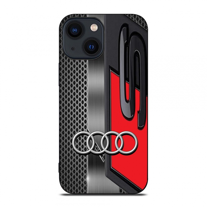 Audi Phone case for iPhone models metal color 