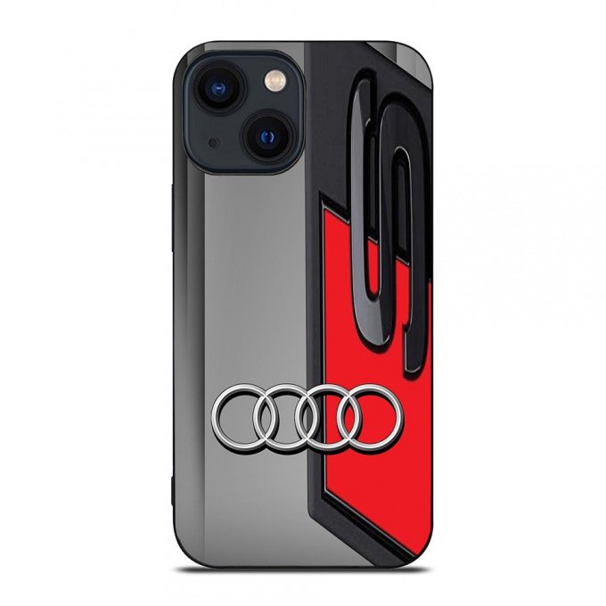 Audi 3D Phone case for iPhone gray black and red