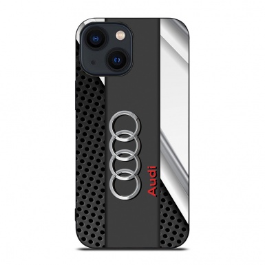 Audi slim case for iPhone style white and dark gray 001