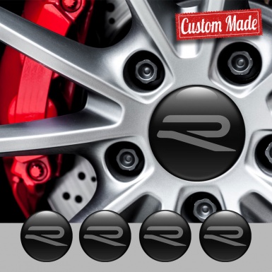 VW R Line Logo Badge Silicone Emblems for Wheel Center Caps