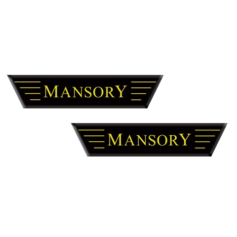 Mansory Badge Silicone Emblem Black Edition