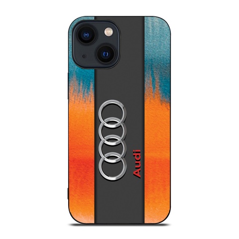 Audi iPhone case with iridescent colors and logo 022