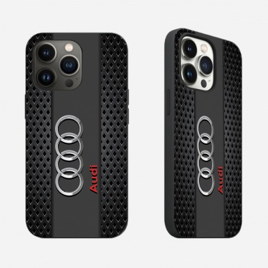 Audi  phone case iPhone with mesh design color black 024