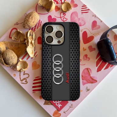 Audi  phone case iPhone with mesh design color black 024