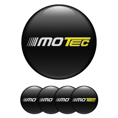 Motec Emblems for Wheel Center Cap White Yellow Logo