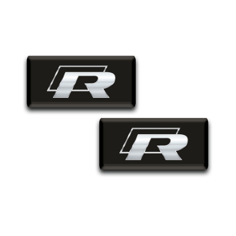 VW R Line Domed Emblem Classic Logo Edition