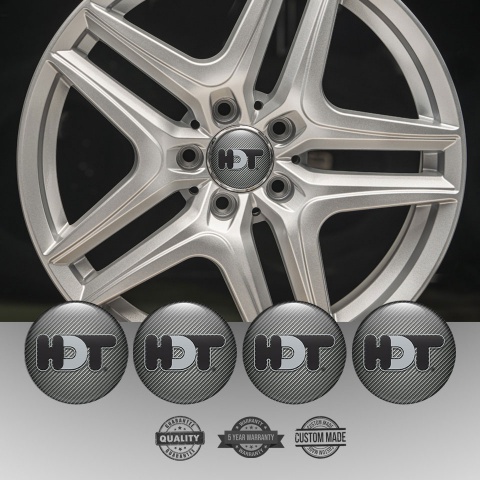 HDT Emblems for Wheel Center Carbon Logo Edition