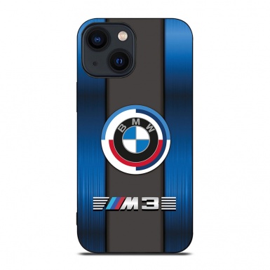 BMW stylish phone case with M3 logo blue and gray 006