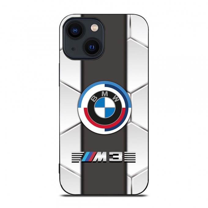 BMW case iPhone white and gray M3 and logo 008