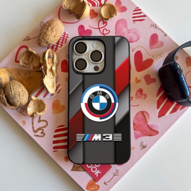 BMW M3 case for iphone gray red black with new logo 011