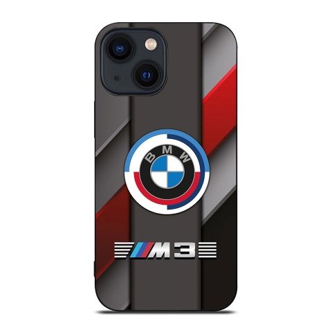 BMW M3 case for iphone gray red black with new logo 011