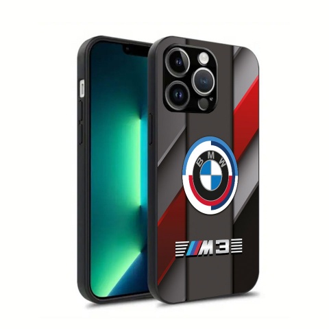 BMW M3 case for iphone gray red black with new logo 011