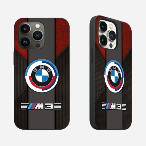 BMW m3 phone case design black with red with new logo 013