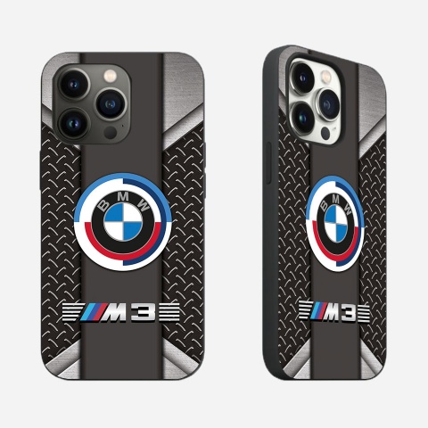 BMW m3 style iPhone case imitation metal with new logo 014