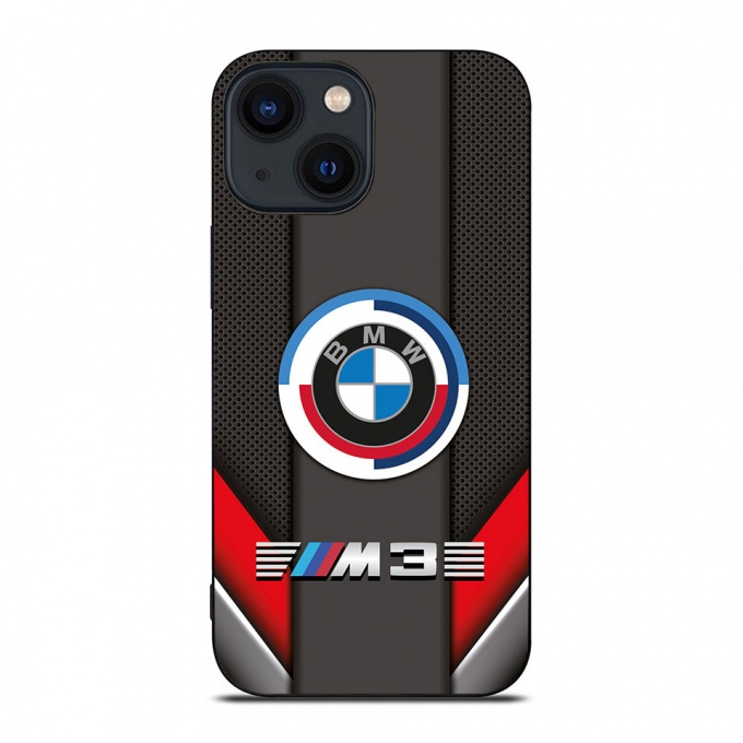 BMW M3 iPhone red gray phone case with new logo 016