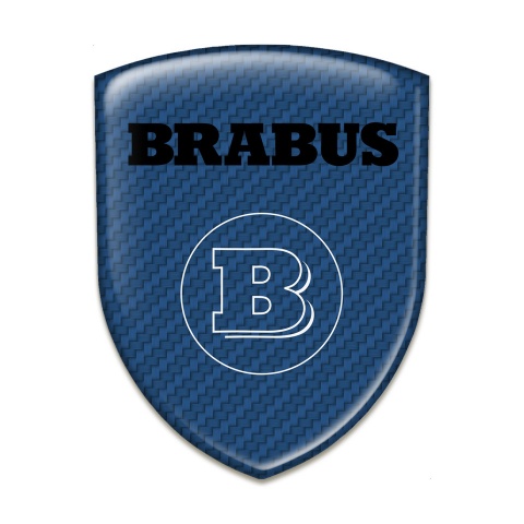 Brabus Badge Silicone Emblem Navy Carbon Edition