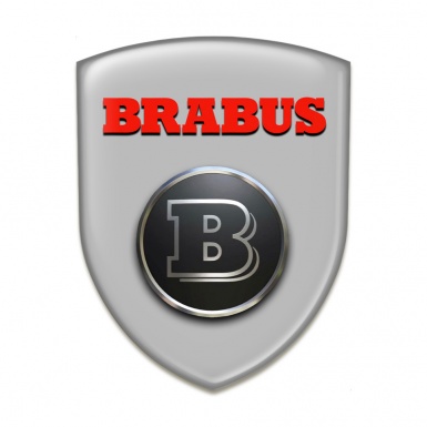 Brabus Emblem Auto Zeichen Grau Modell miit Stilvolles Logo