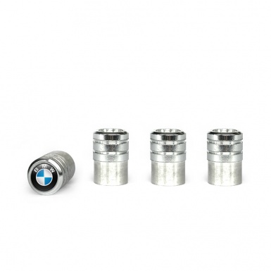 BMW Valve Caps Aluminium 4 pcs Blue White Logo