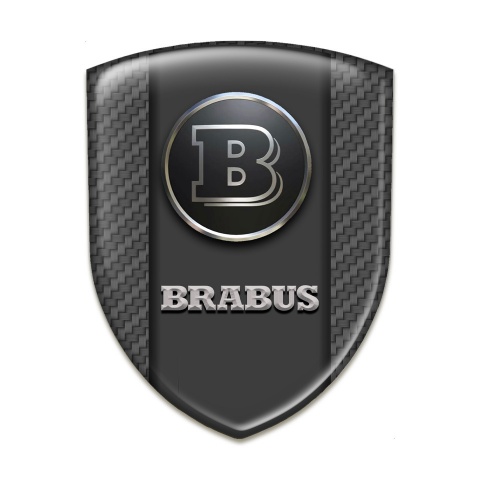 Brabus Silicone Badge High Quality  Dark Grey Carbon Edition