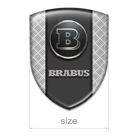 Brabus Silicone Shield Mesh base Graphite Logo Panel 