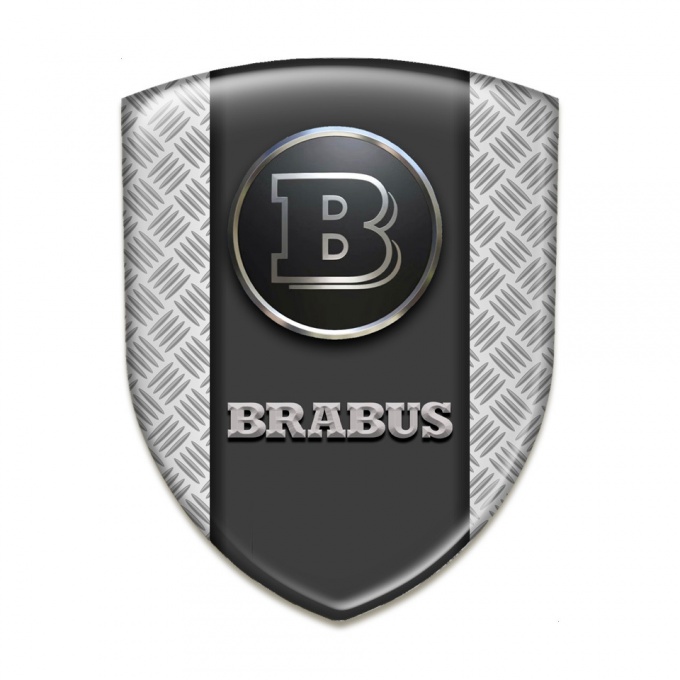 Brabus Silicone Shield Mesh base Graphite Logo Panel 