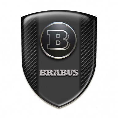 Brabus Auto Emblem High Quality Dark carbon Graphite Logo Panel