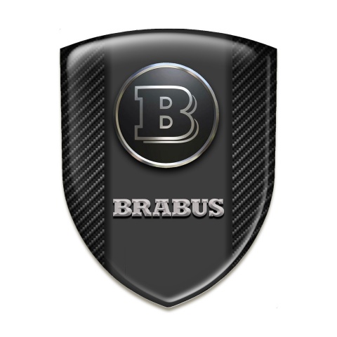 Brabus Auto Emblem High Quality Dark carbon Graphite Logo Panel