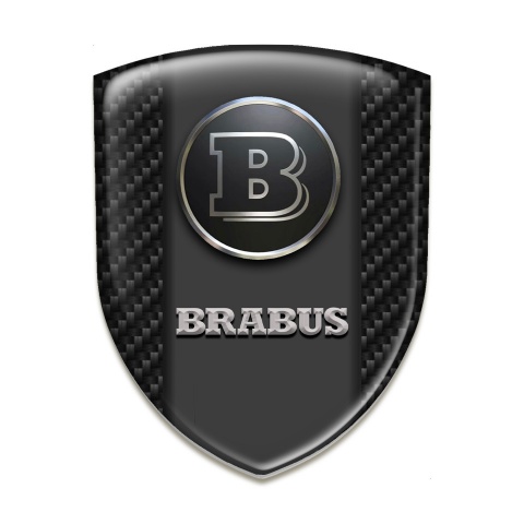 Brabus Self Adhesive Emblem Logo Black Carbon Graphite Logo Panel 