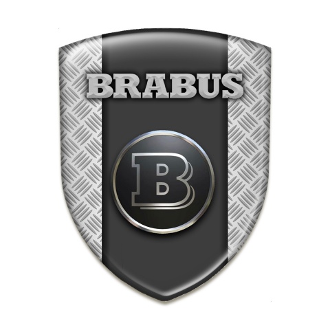 Brabus Emblem Exterior Grey Mesh Base Graphite Central Panel Design 