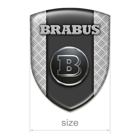 Brabus Emblem Exterior Grey Mesh Base Graphite Central Panel Design 