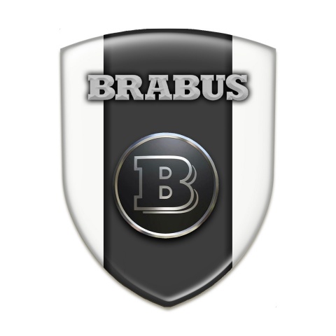 Brabus Silicone Shield White Base with Graphite Central Panel