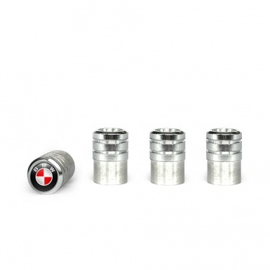 BMW Valve Caps Aluminium 4 pcs Red White Logo