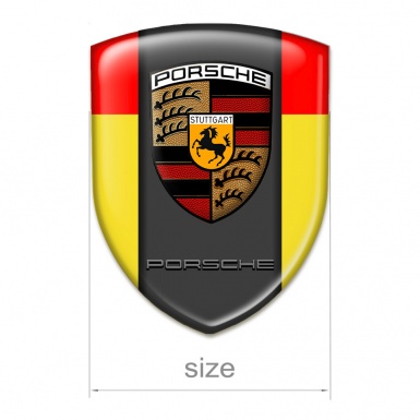 Porsche Silicone Shield High End Yellow Red Background Design 