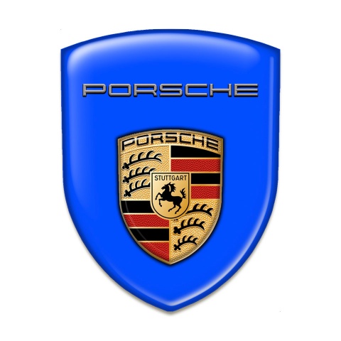 Porsche Emblem Badge Logo Blue Base Classic Logo 