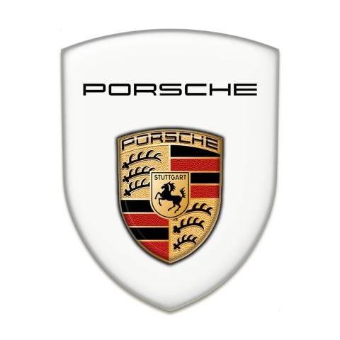 Porsche Tuning Emblem White Background Classic Logo 