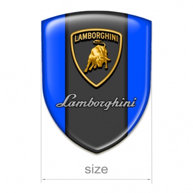 Lamborghini Silicone Badge Racing Edition Blue Background Version 