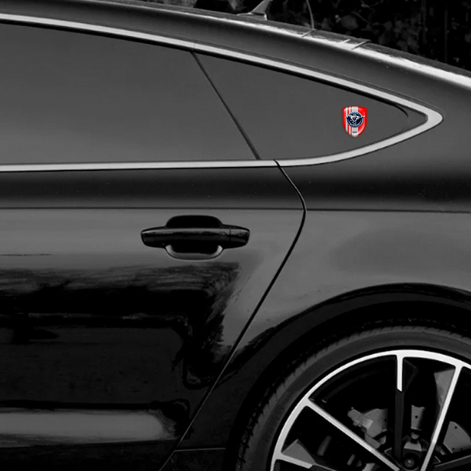 Ford Mustang Silicone Shield Red Print Grey Ribbons and Blue Logo ...
