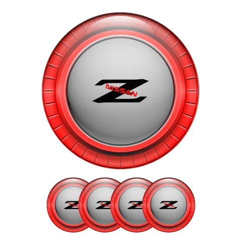 Nissan Z Wheel Stickers Center Cap Red Ring