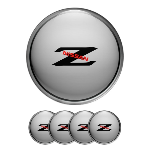 Nissan Z Wheel Stickers Center Cap Grey