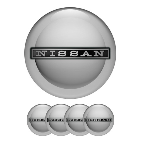 Nissan Wheel Stickers Center Cap Grey