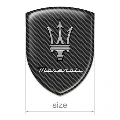 Maserati Self Adhesive Car logo Emblem Carbon Edition 