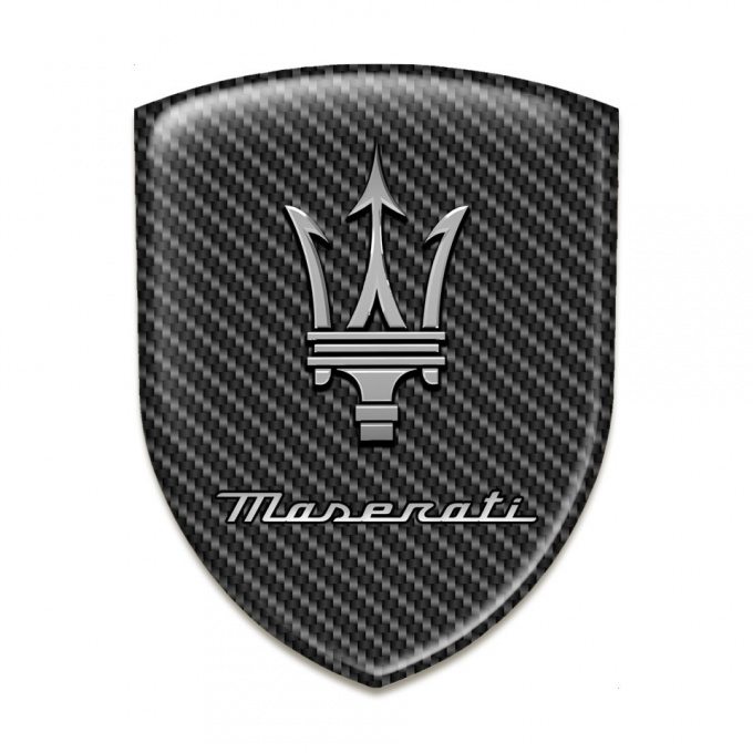Maserati Self Adhesive Car logo Emblem Carbon Edition 